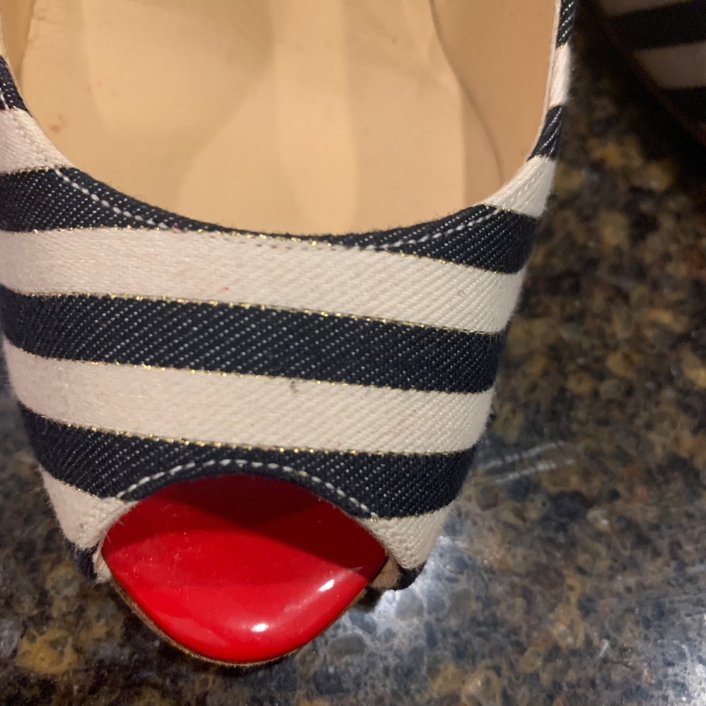 Christian Louboutin espadrilles/ wedge - Nautical vacation - Picture 2 of 12